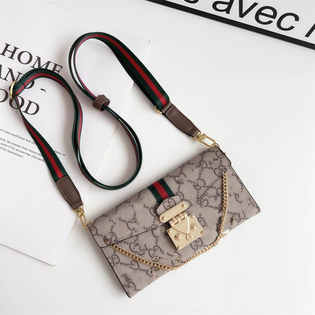 Læder Crossbody-taske-inspireret iPhone-etui med kortholder