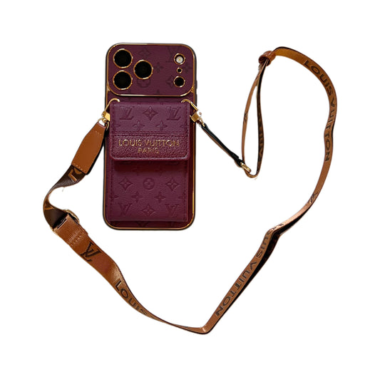 Vintage Embossed Card Holder Phone Case