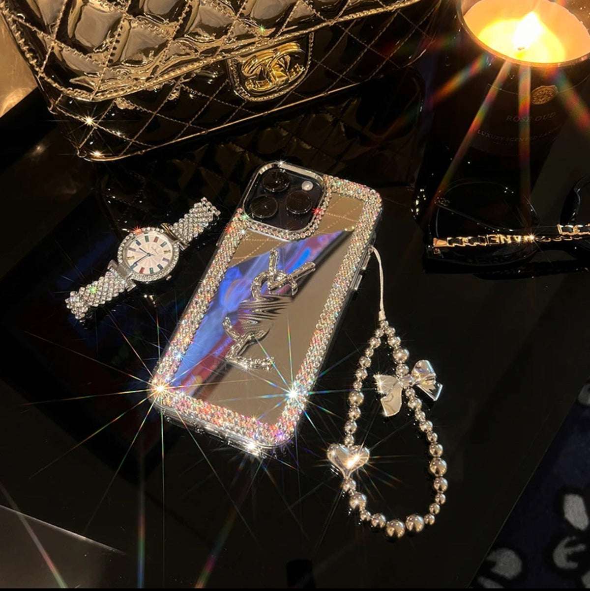 Glamorous Beauty Mirror iPhone-etui – Makeup & Stil på farten!