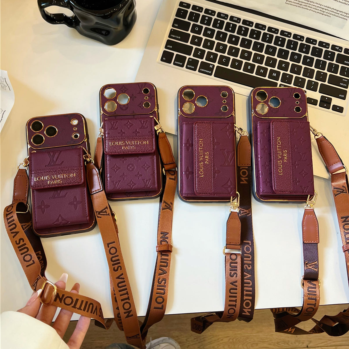 Vintage Embossed Card Holder Phone Case