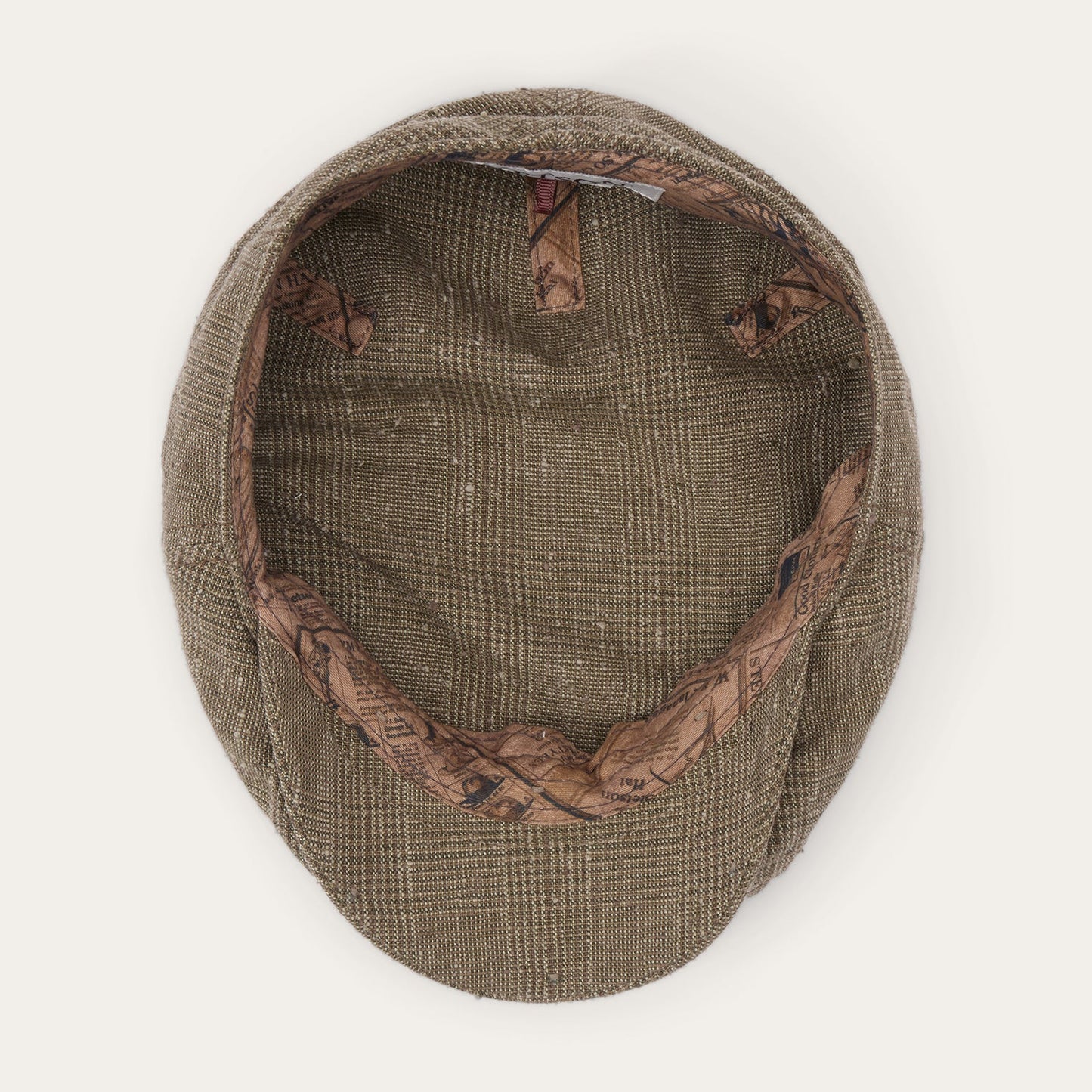 Casquette Kent en Lin/Soie Glen Check