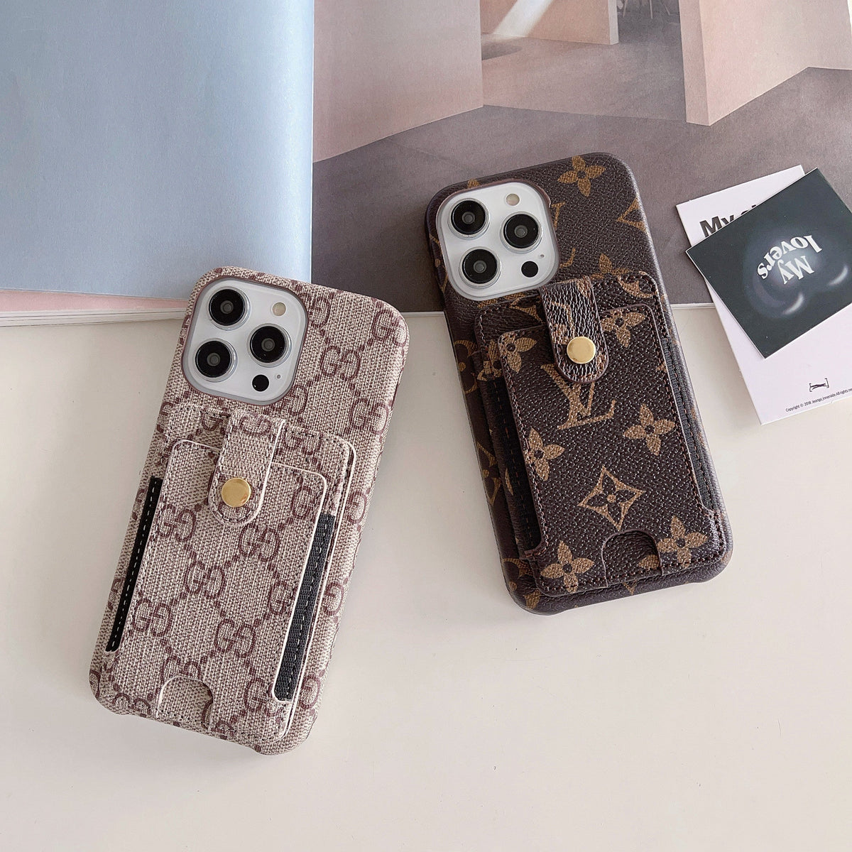 Premium kortholder iPhone etui