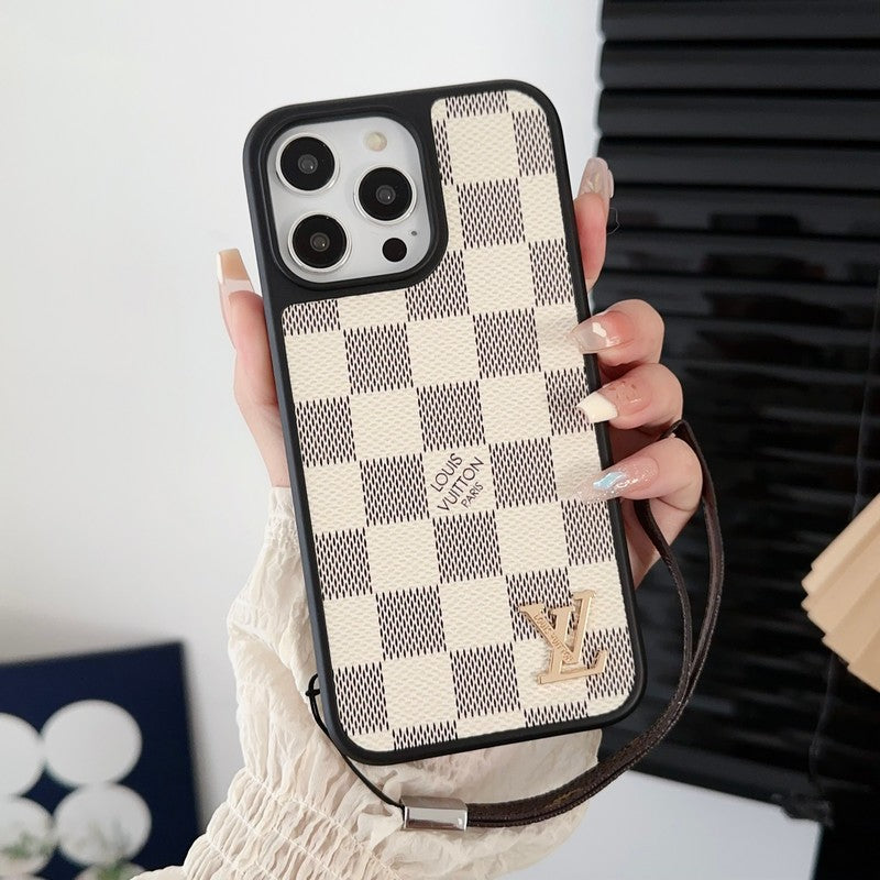 Luksus Sort & Hvid Håndkæde iPhone-etui