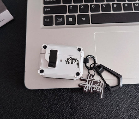 Logo Design Robust AirPods-etui med karabinhageclips