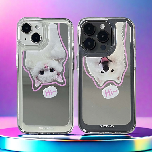 Spiegel iPhone Hülle | Couple Cats & Dogs Hi (Kaufe 2 und erhalte 50 % Rabatt auf eines)
