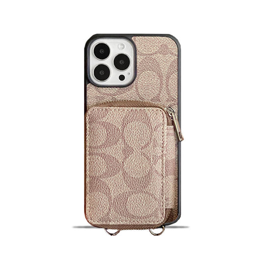 Custodia classica per iPhone con portafoglio Coffee-LQB241412