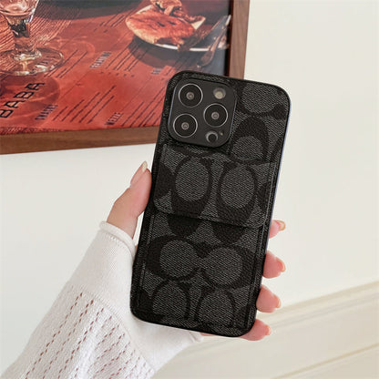 Klassisk iPhone-etui med pung Sort-HP240513