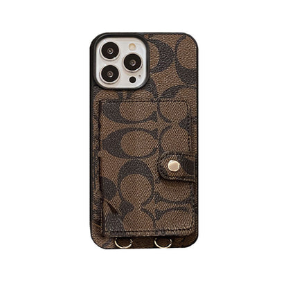 Klassisk iPhone-etui med pung og rem Hvid -SZK240402