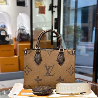 Quiet Luxury Classic Monogram Reversible Two-Tone Handbag