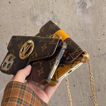 Luksus CrossBody kortholder iPhone etui