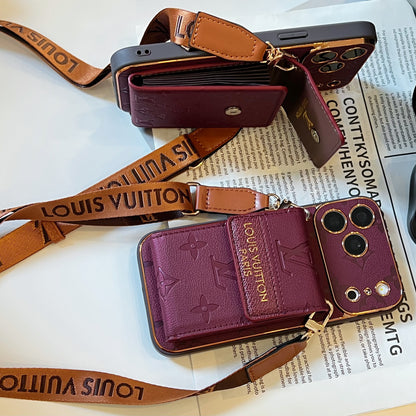 Vintage Embossed Card Holder Phone Case