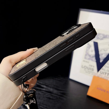 Luksus brunt håndkæde iPhone etui