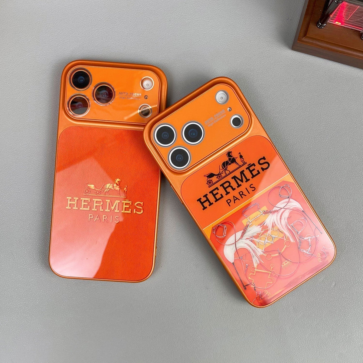 H Luxury Orange Series iPhone etui