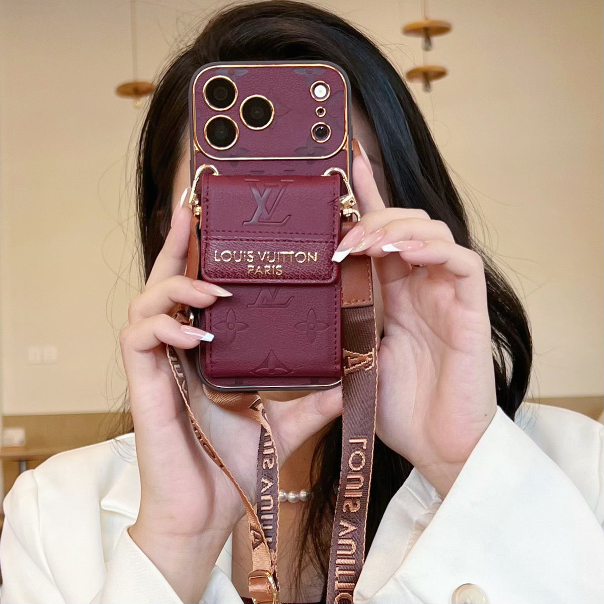 Vintage Embossed Card Holder Phone Case