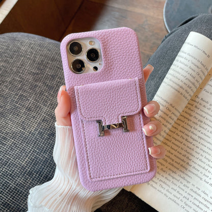 H Card Holder Læder iPhone etui