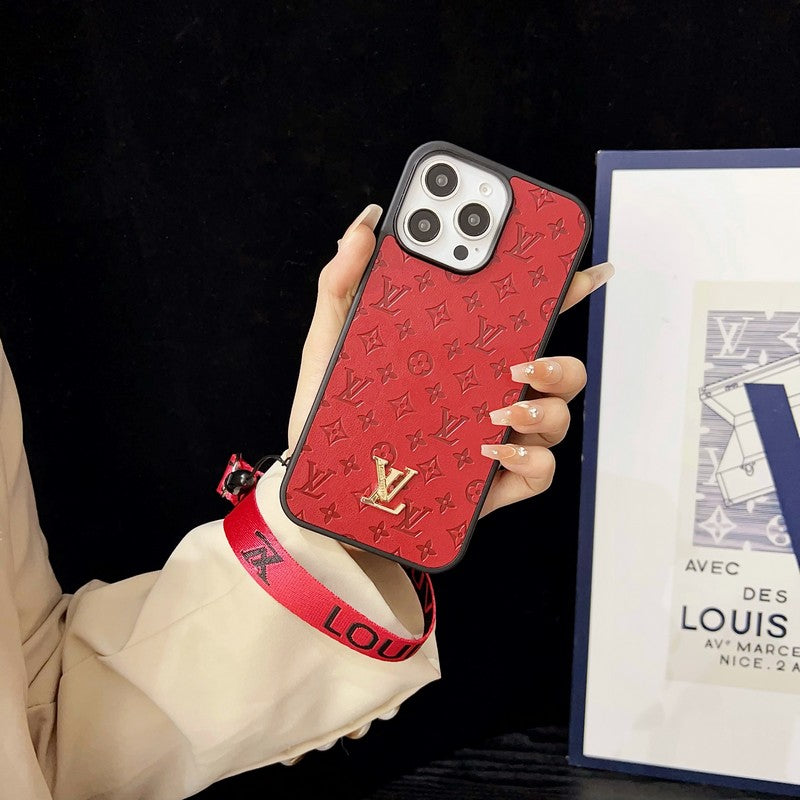 Luksus brunt håndkæde iPhone etui