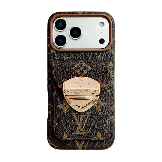 Luksus Crossbody iPhone-etui med kortlomme & Aftagelig strop