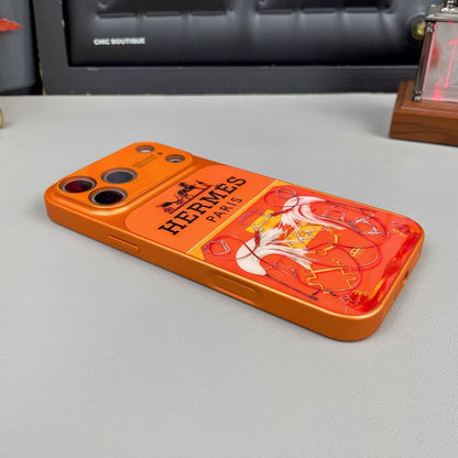 H Luxury Orange Series iPhone etui