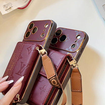 Vintage Embossed Card Holder Phone Case