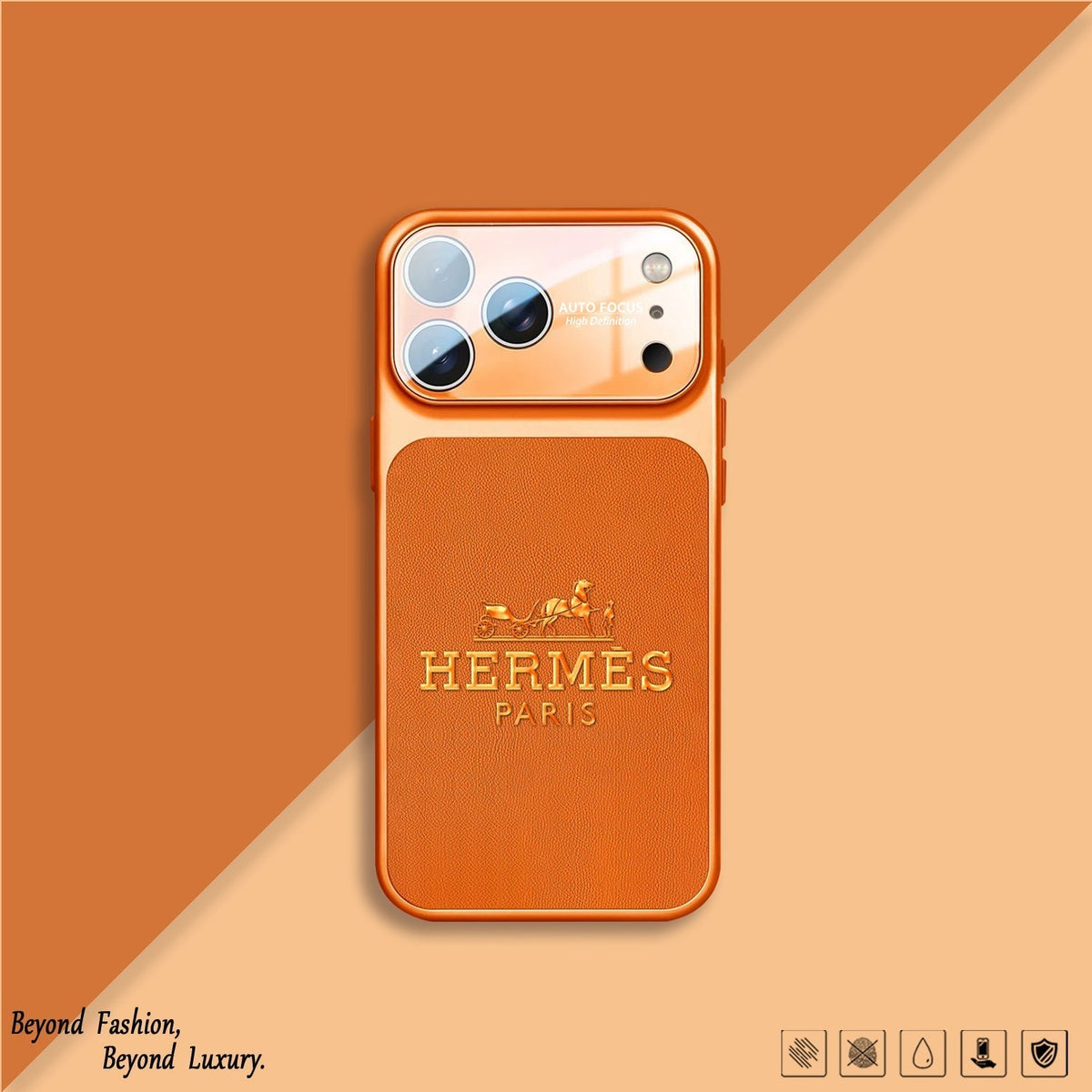 H Luxury Orange Series iPhone etui
