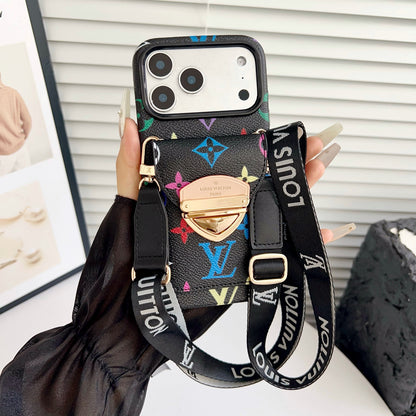 حافظة iPhone فاخرة كروس مع جيب للبطاقة  &  حزام قابل للفصل