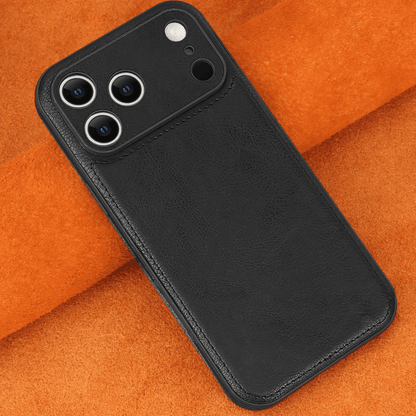 All-Model Compatible Genuine Leather iPhone Cover