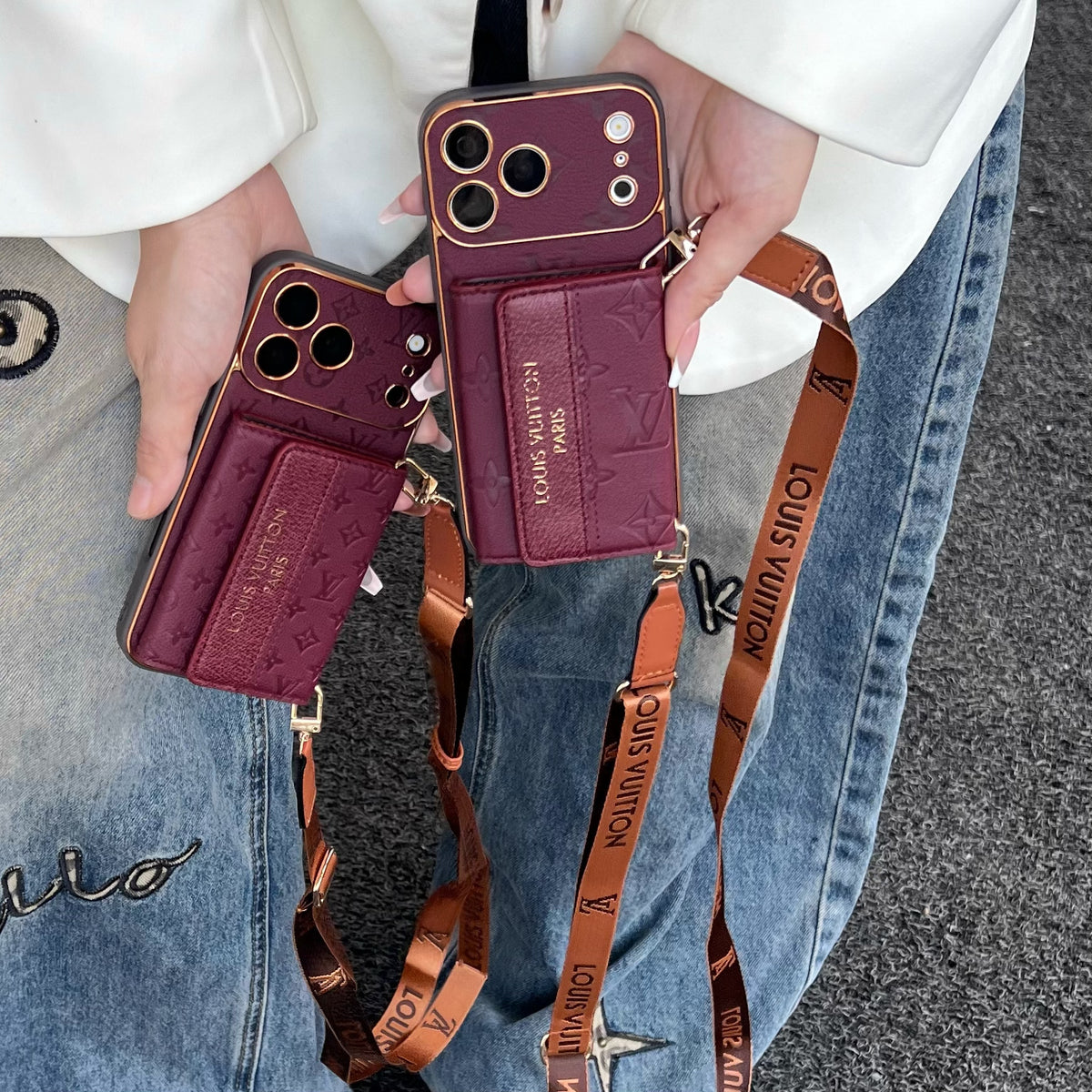 Vintage Embossed Card Holder Phone Case