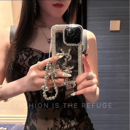 Glamorous Beauty Mirror iPhone-etui – Makeup & Stil på farten!