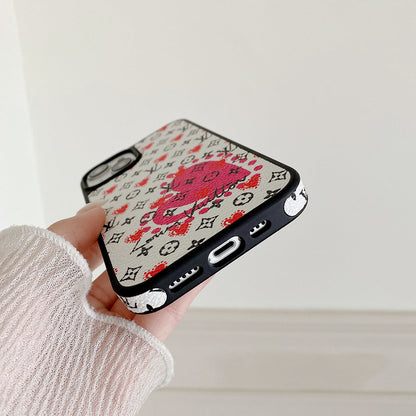 Luksus Ballon & Hjerte Læder iPhone-etui