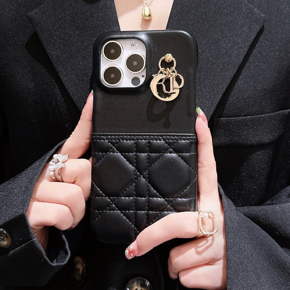 Fashion læder cover til iPhone