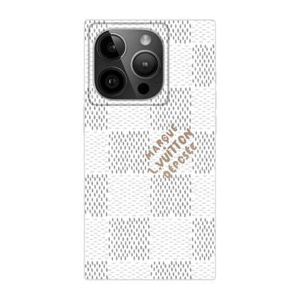 حافظة iPhone مربعة الشكل باللون الأسود الفاخر