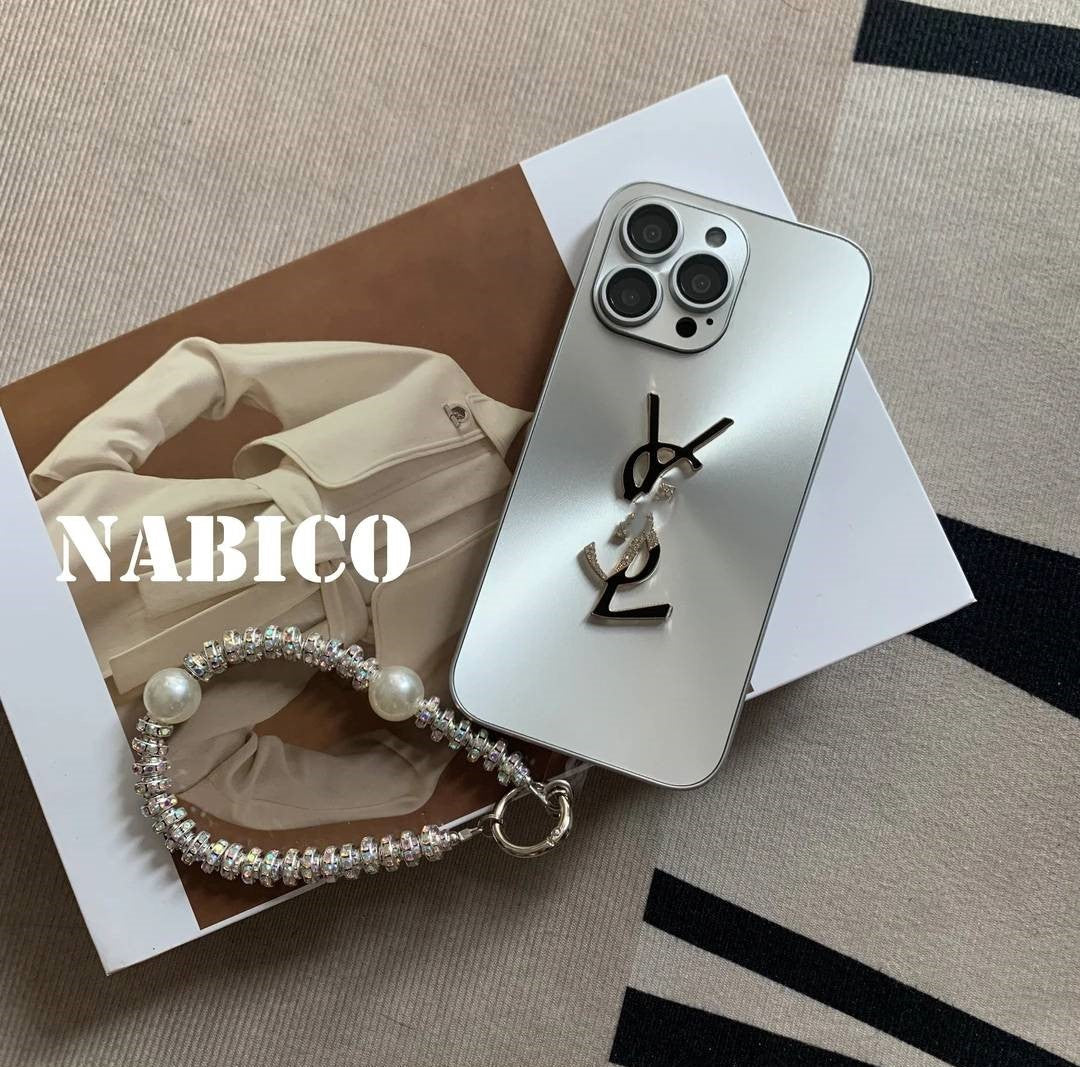 Elegant Letter Shine x Mono iPhone-etui med kæde