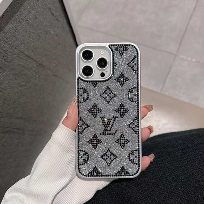 Luksus Glitter Holographic Y - S - L-inspireret iPhone-cover – Diamond Shine Edition