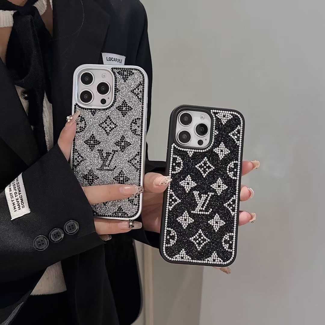 Luksus Glitter Holographic Y - S - L-inspireret iPhone-cover – Diamond Shine Edition