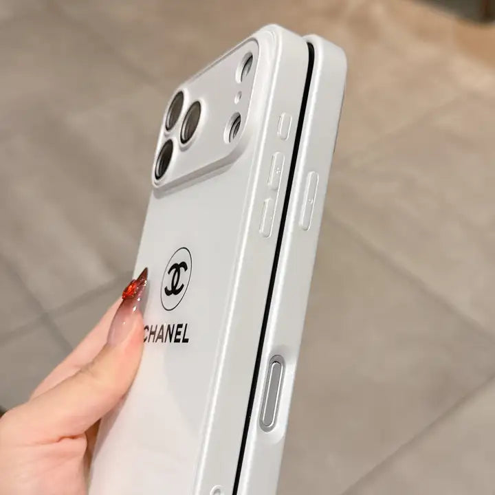 Klassisk Minimalist Luxe iPhone-cover – White Gloss Edition