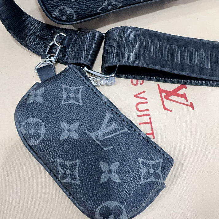 （Buy 3, pay for 2）Classic Monogram Trio Messenger Bag - A Fashion Must-Have 011