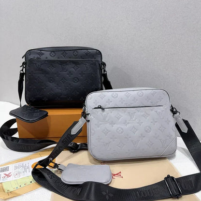（Buy 3, pay for 2）Classic Monogram Trio Messenger Bag - A Fashion Must-Have 011