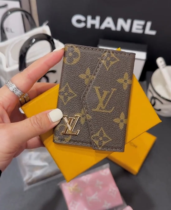 Luxury -Inspired Monogram Compact Card holder Collection