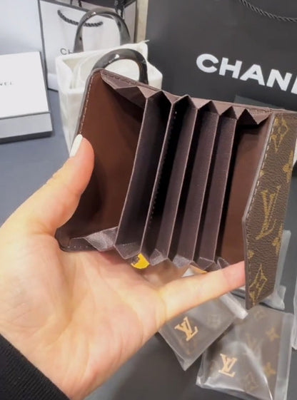 Luxury -Inspired Monogram Compact Card holder Collection