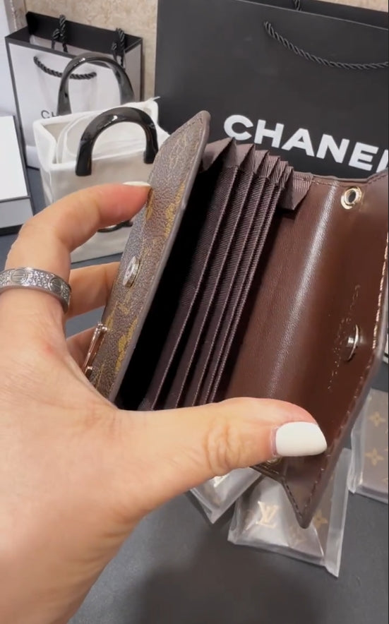 Luxury -Inspired Monogram Compact Card holder Collection