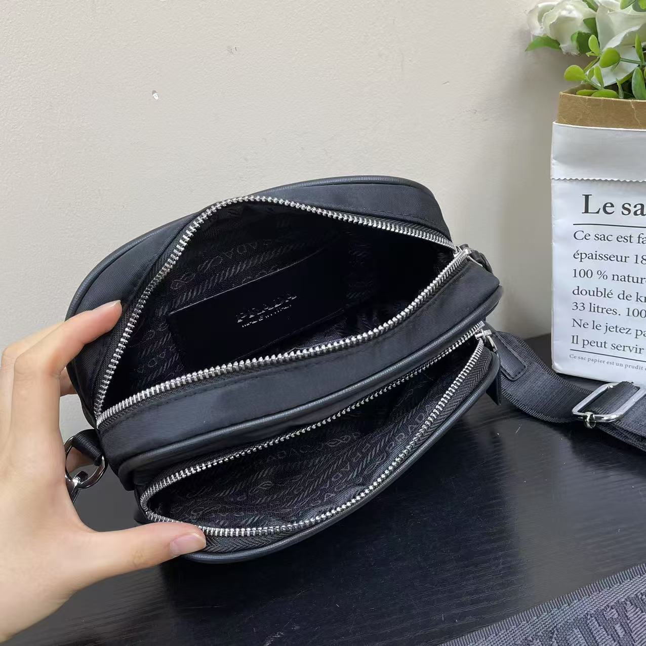 حقيبة كاميرا كروس متعددة الوظائف للأم والطفل
