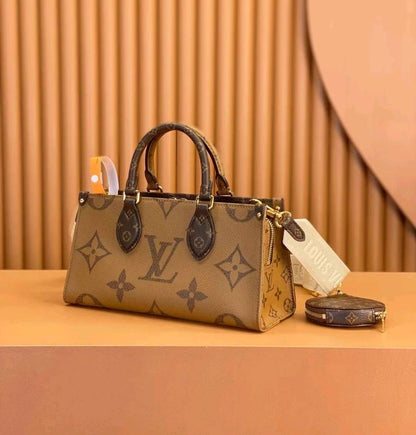 Quiet Luxury Classic Monogram Reversible Two-Tone Handbag