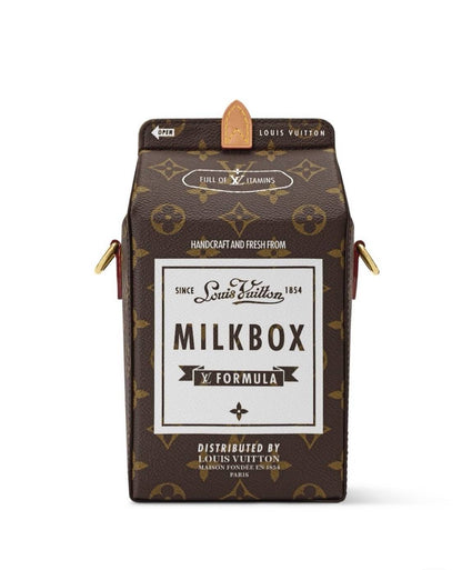 Limited-edition milk carton-style fashion handbag