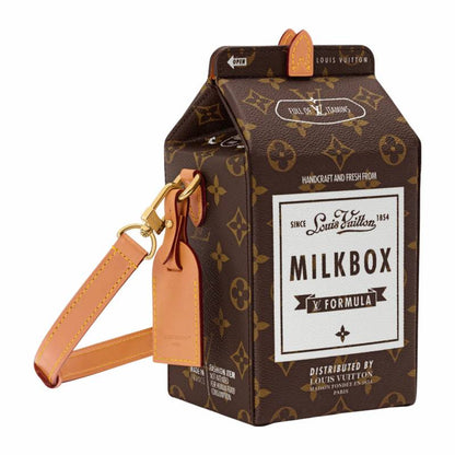 Limited-edition milk carton-style fashion handbag