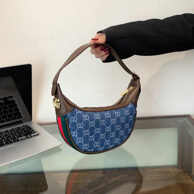 Luxury Crescent Underarm Shoulder Bag