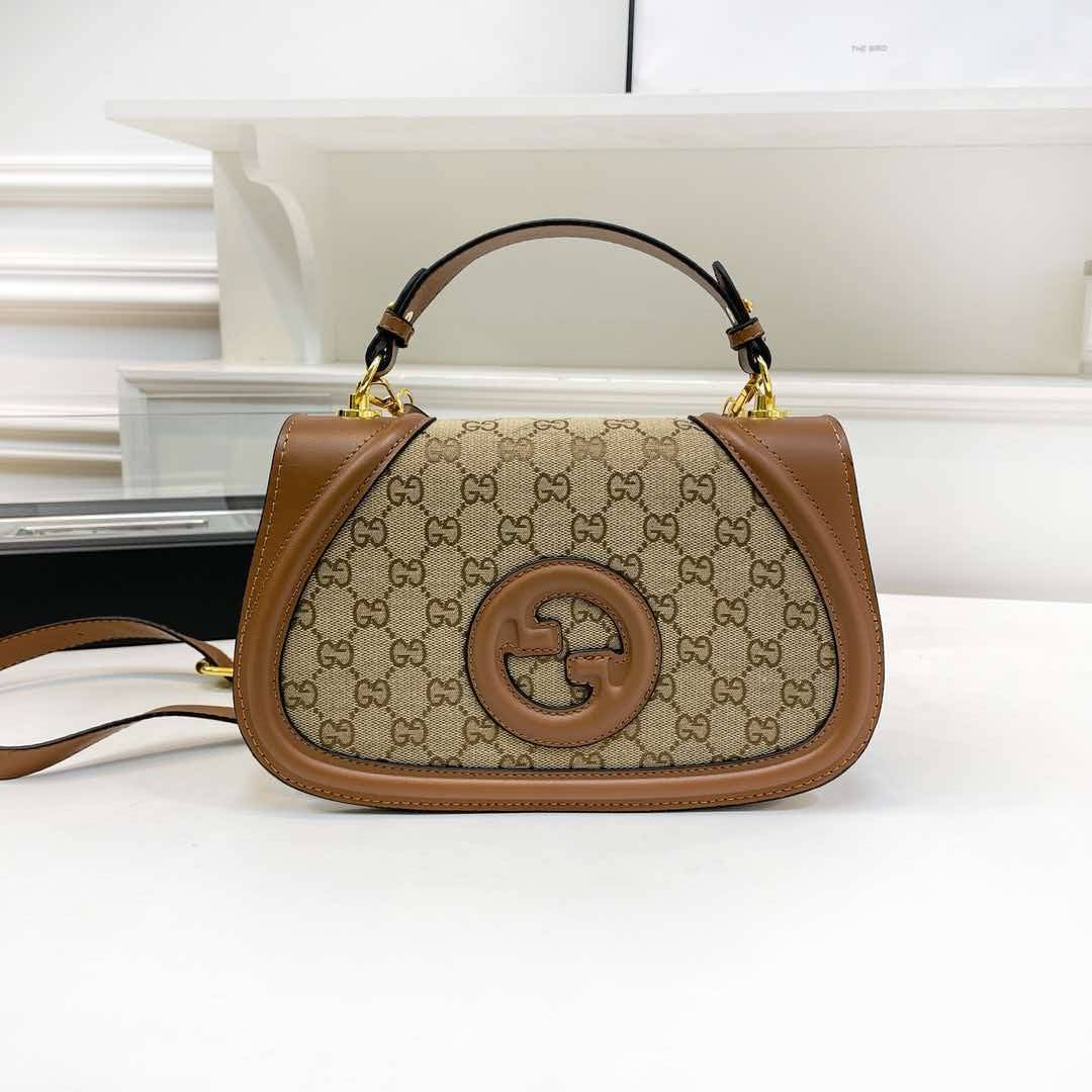 Luxury Vintage Monogram Canvas Curved Saddle Bag