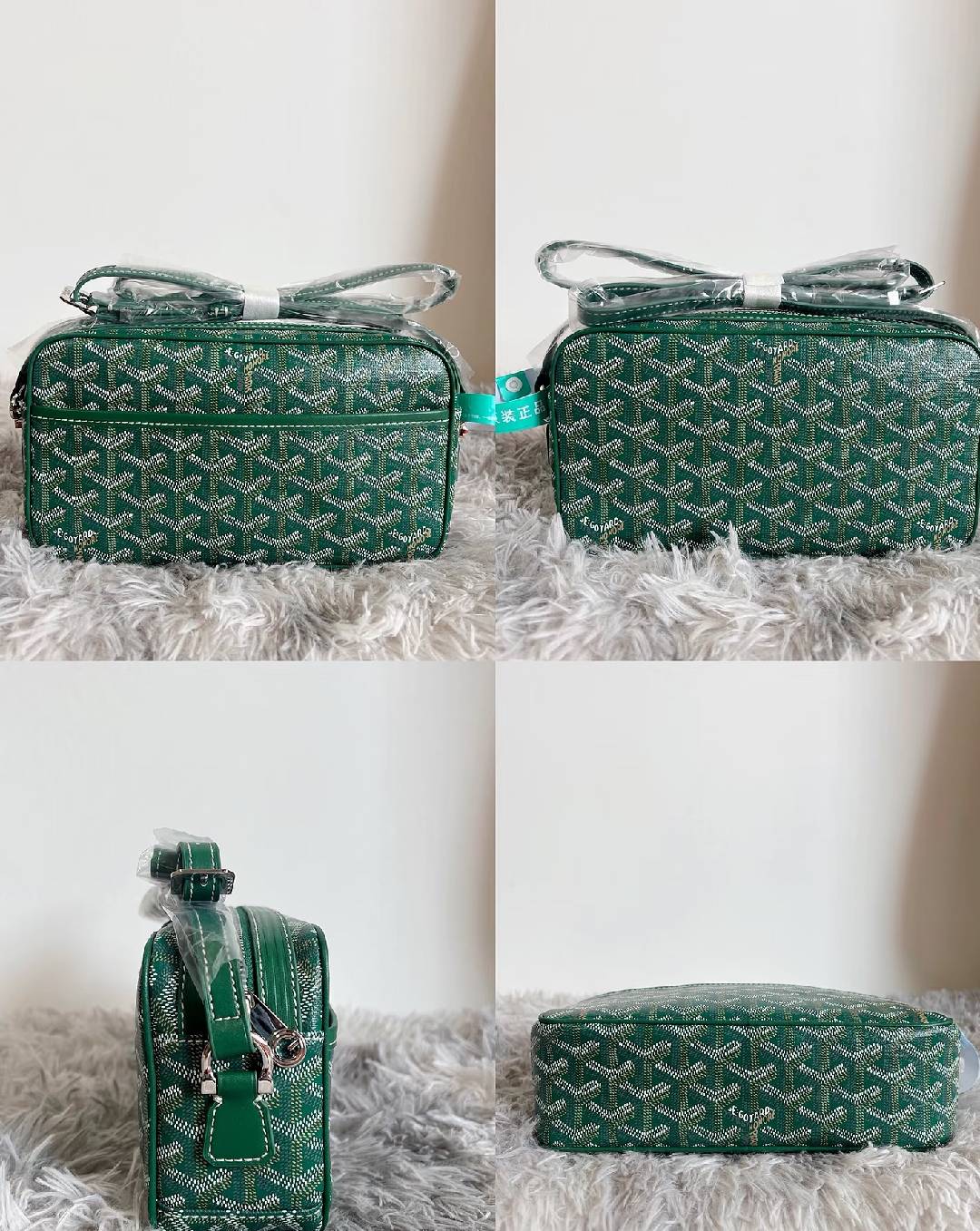 Goyardine Print Camera Messenger Crossbody Bag