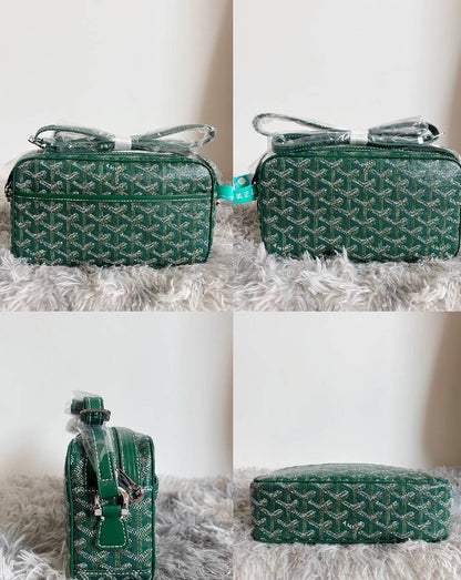 Goyardine Print Camera Messenger Crossbody Bag