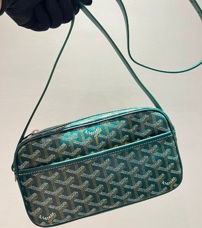 Goyardine Print Camera Messenger Crossbody Bag