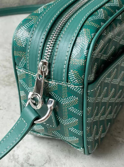 Goyardine Print Camera Messenger Crossbody Bag